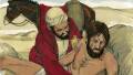 View De barmhartige Samaritaan (Lukas 10:25-37)
