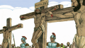 View De kruisiging en opstanding van Jezus (Markus 15-16)